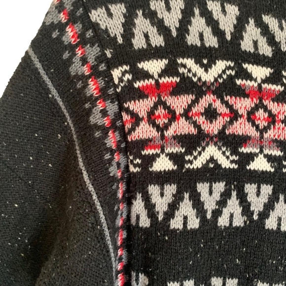 Chaps Women's Mock Neck Fair Isle Sweater Sz M - Picture 3 of 9
